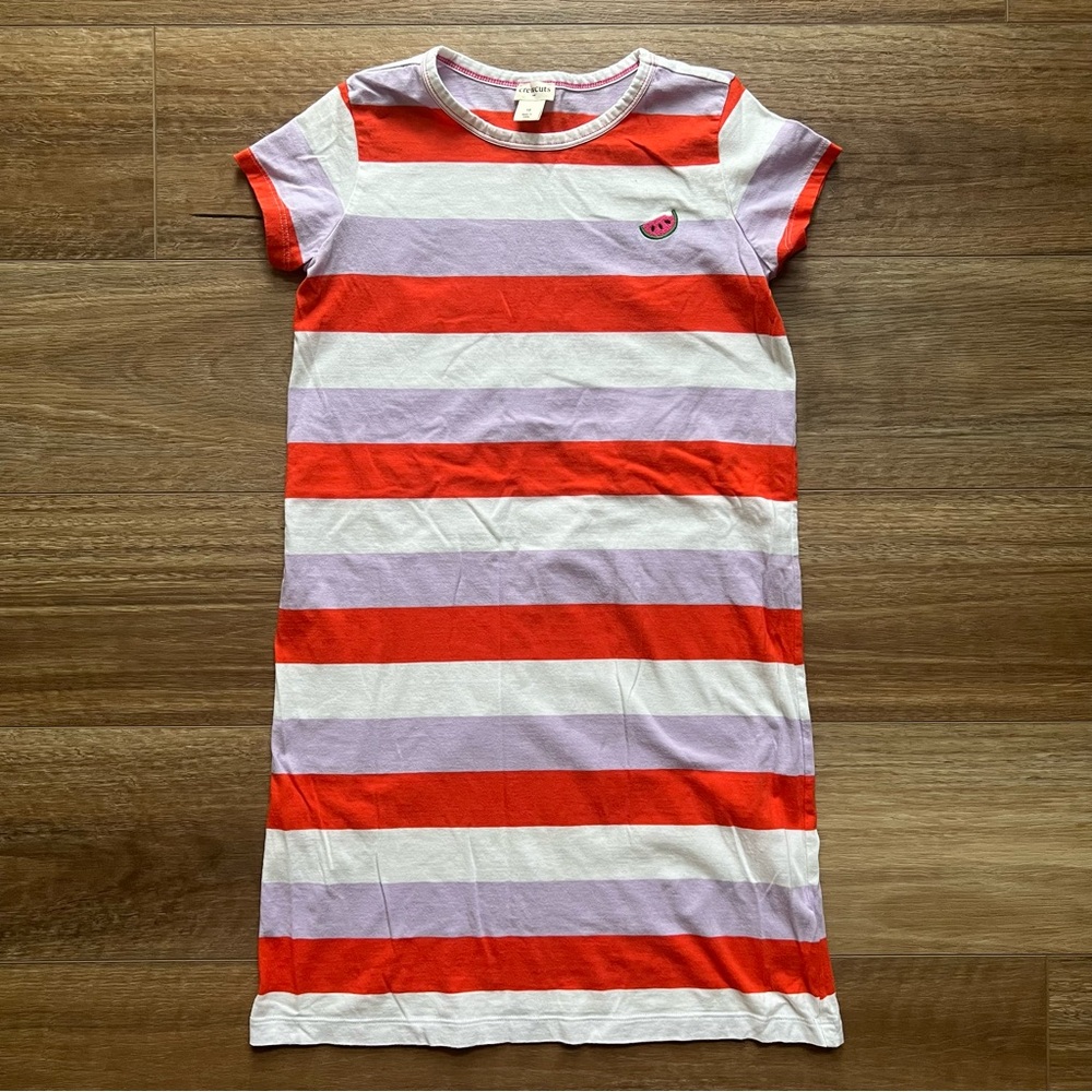 Crewcuts striped short sleeve T-shirt dress for Spring and Summer girls 10
